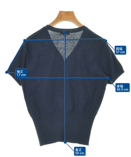 BALENCIAGA（バレンシアガ）カーディガン 紺 サイズ:38(S位) レディース/2200640120481