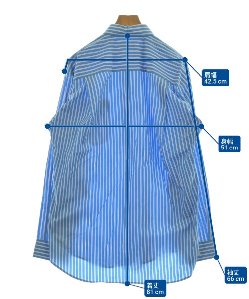 BALENCIAGA（バレンシアガ）カジュアルシャツ 青 サイズ:34(XL位) メンズ/2200651491075
