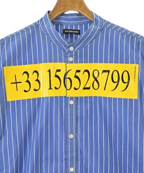 BALENCIAGA（バレンシアガ）カジュアルシャツ 青 サイズ:41(XL位) メンズ/2200653112220