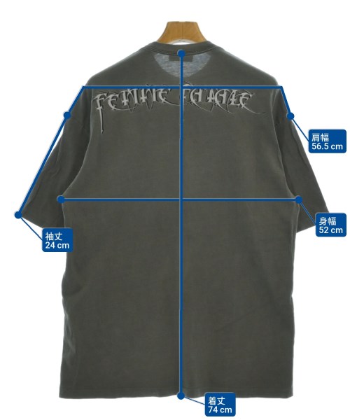 BALENCIAGA（バレンシアガ）Tシャツ・カットソー グレー サイズ:S メンズ/2200653411101