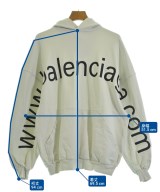 BALENCIAGA（バレンシアガ）パーカー 白 サイズ:L メンズ/2200702461071