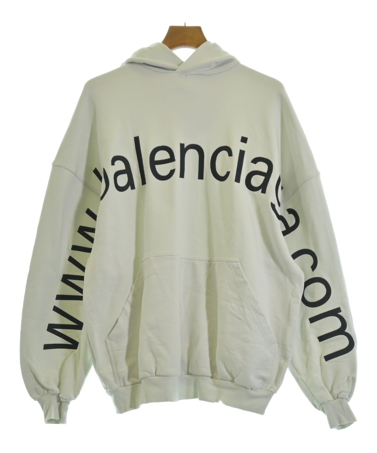 BALENCIAGA（バレンシアガ）パーカー 白 サイズ:L メンズ