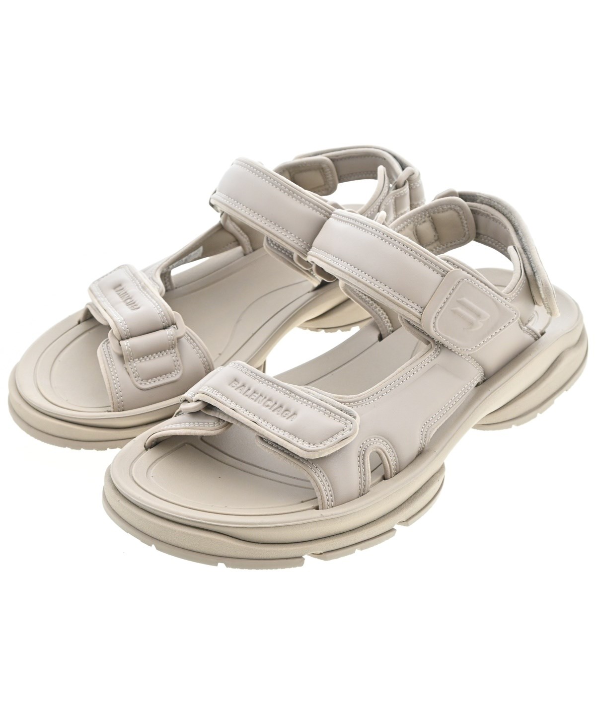 【超美品】BALENCIAGA サンダル ベージュ 37 バレンシアガ BALENCIAGA（バレンシアガ）サンダル ベージュ サイズ:27.5cm メンズ