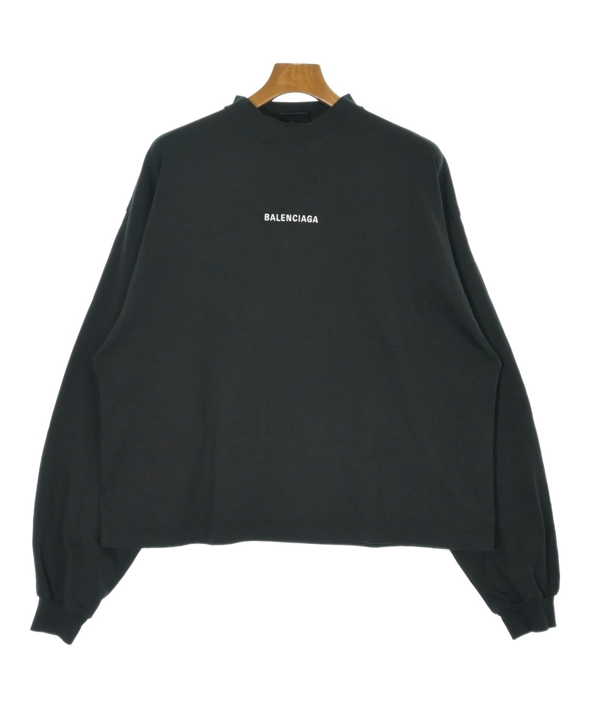 Balenciaga ロゴ入り ブラック長袖カットソー BALENCIAGA（バレンシアガ）Tシャツ・カットソー 黒 サイズ:2(M位