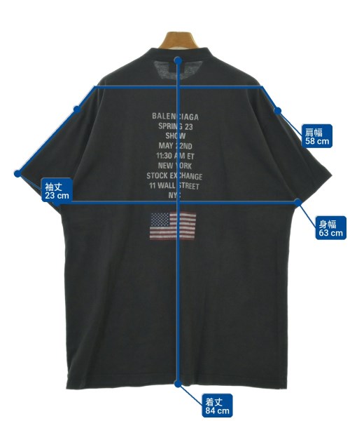 BALENCIAGA（バレンシアガ）Tシャツ・カットソー 黒 サイズ:2(M位) メンズ/2200704333086