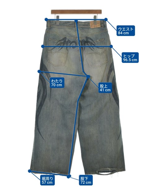 BALENCIAGA（バレンシアガ）デニムパンツ 青 サイズ:XS メンズ/2200706253054