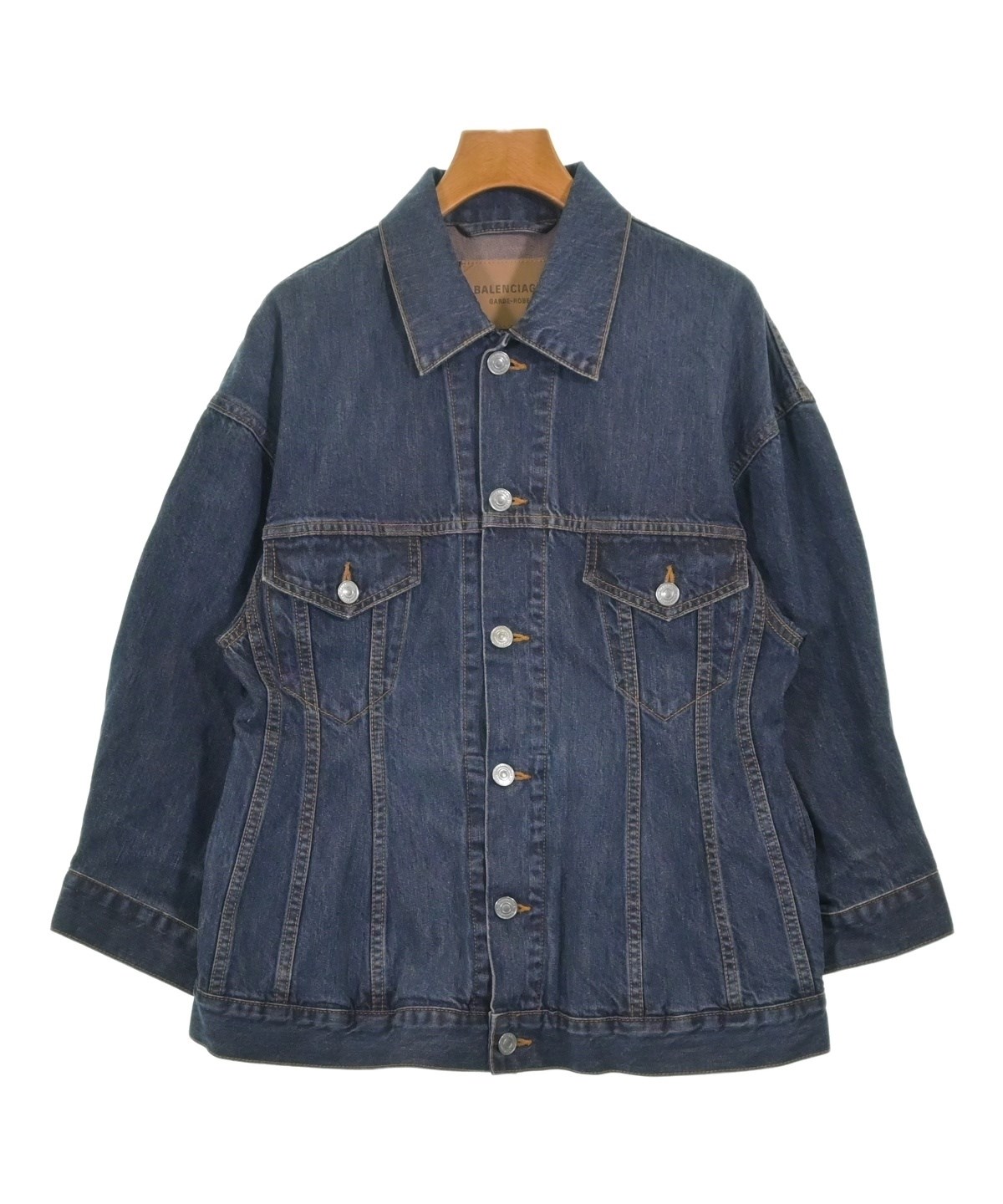 BALENCIAGA バレンシアガ　デニムジャケット　XSサイズ BALENCIAGA（バレンシアガ）デニムジャケット 紺 サイズ:36(XS位