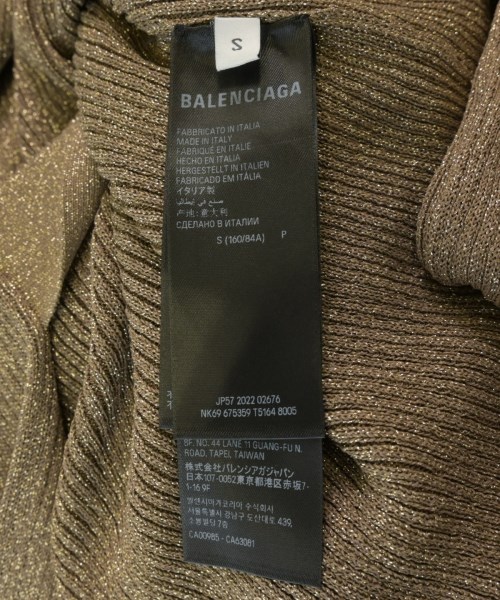 BALENCIAGA（バレンシアガ）ワンピース ゴールド サイズ:S レディース/2200708681022