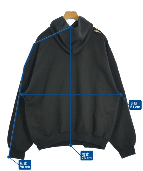 BALENCIAGA（バレンシアガ）パーカー 黒 サイズ:2(M位) メンズ/2200702842061