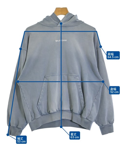 BALENCIAGA（バレンシアガ）パーカー グレー サイズ:XXS メンズ/2200702842078