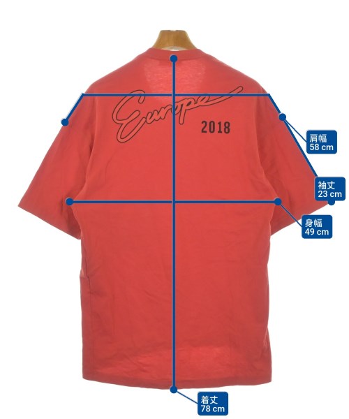 BALENCIAGA（バレンシアガ）Tシャツ・カットソー 赤 サイズ:XS メンズ/2200663139026