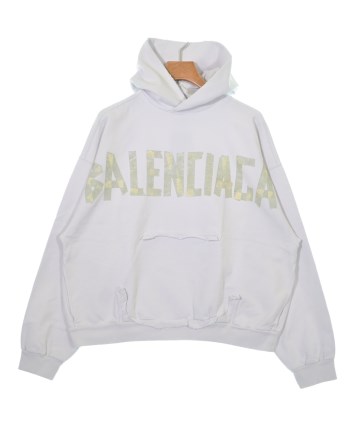 【新品】バレンシアガ パーカー M ホワイト BALENCIAGA（バレンシアガ）パーカー 白 サイズ:XS メンズ