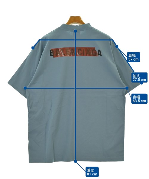 BALENCIAGA（バレンシアガ）Tシャツ・カットソー 青 サイズ:M メンズ/2200663260034