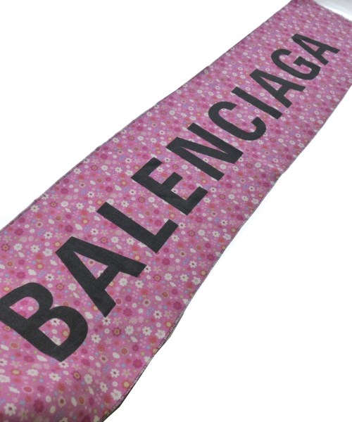 BALENCIAGA（バレンシアガ）マフラー ピンク サイズ:- メンズ/2200663613021