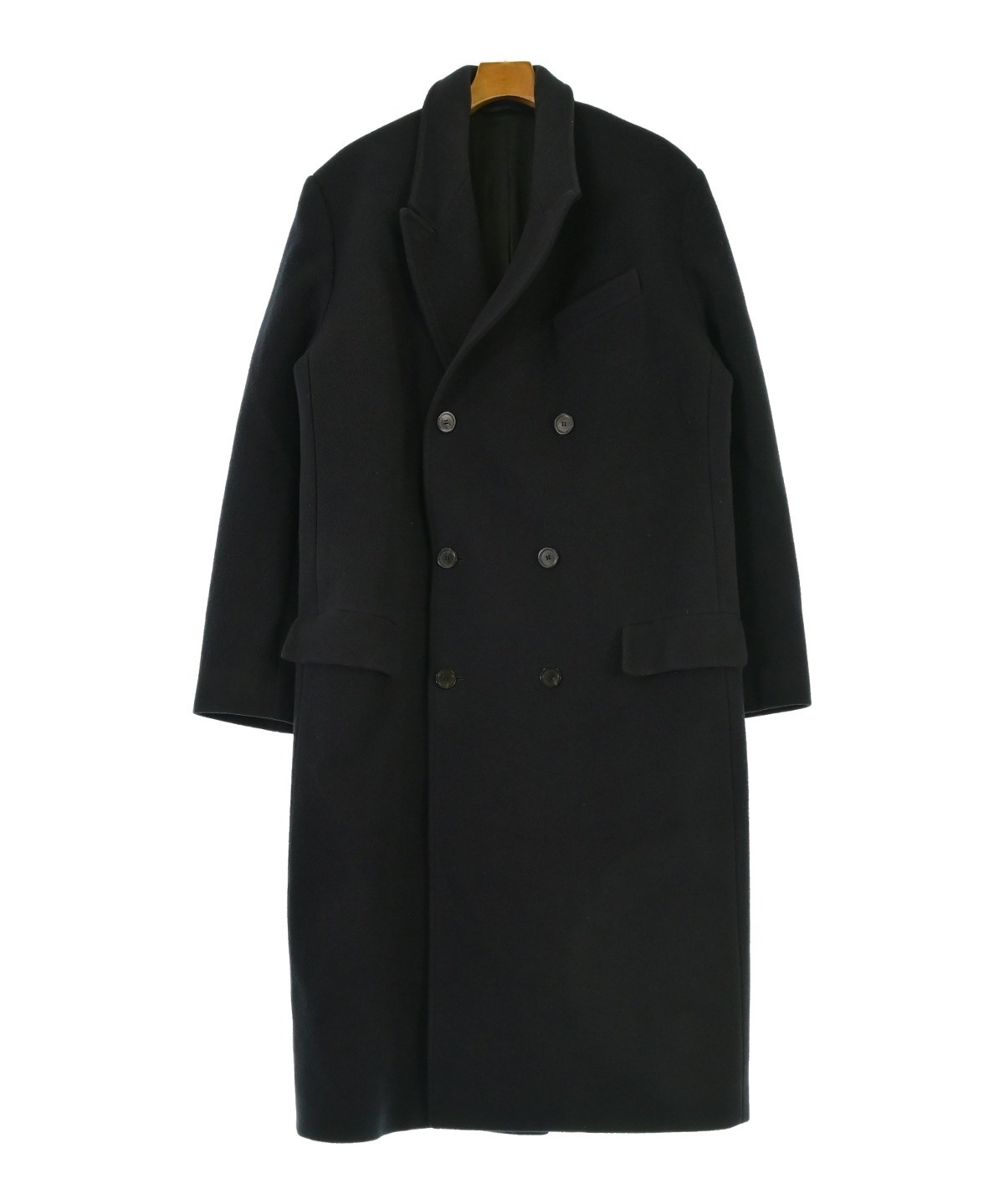 balenciaga コート BALENCIAGA（バレンシアガ）チェスターコート 紺 サイズ:L メンズ