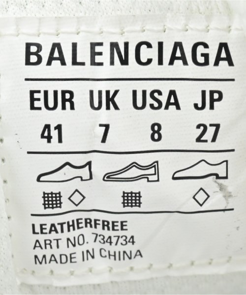 BALENCIAGA（バレンシアガ）スニーカー 白 サイズ:27cm メンズ/2200661240014
