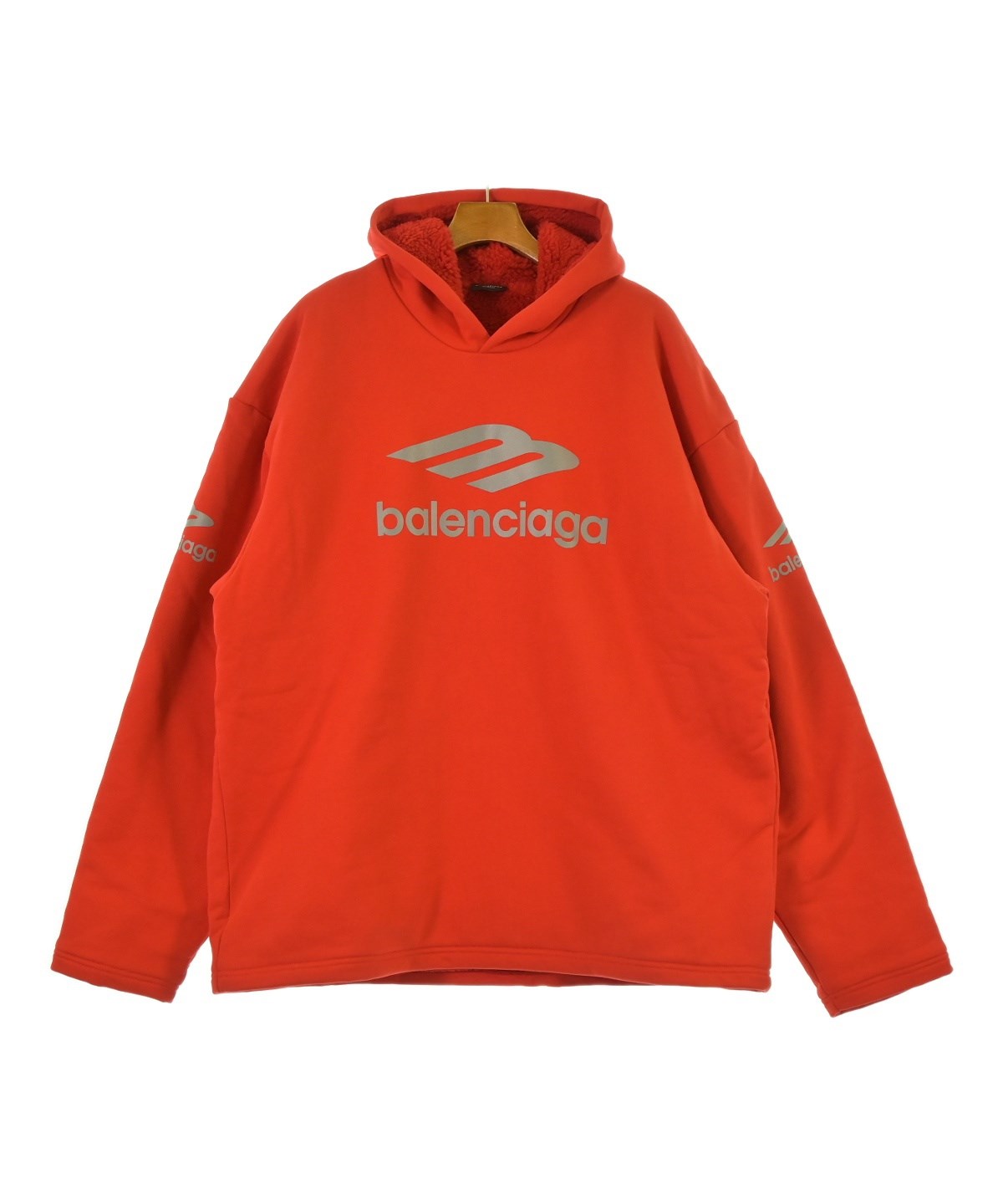 BALENCIAGA（バレンシアガ）パーカー 赤 サイズ:4(XL位) メンズ