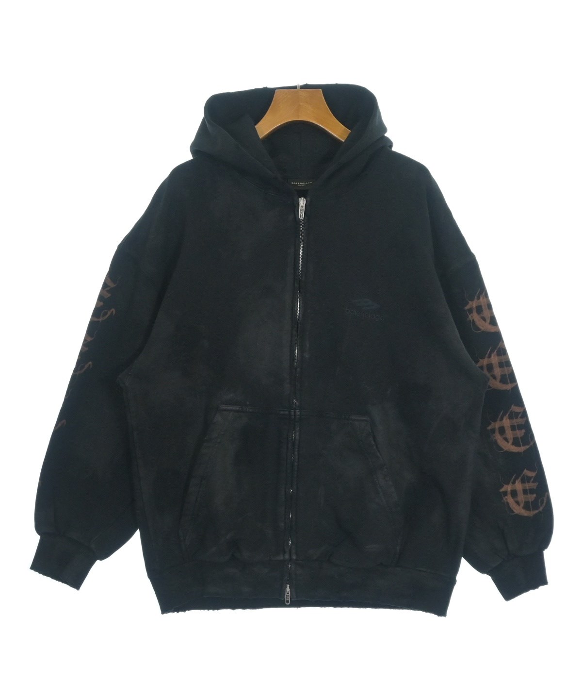 BALENCIAGA（バレンシアガ）パーカー 黒 サイズ:XS レディース