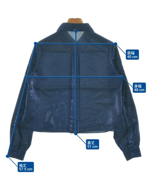 BALENCIAGA（バレンシアガ）カジュアルシャツ 紺 サイズ:38(S位) レディース/2200665968327