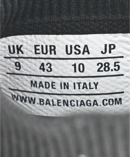 BALENCIAGA（バレンシアガ）スニーカー 黒 サイズ:28.5cm メンズ/2200662662419
