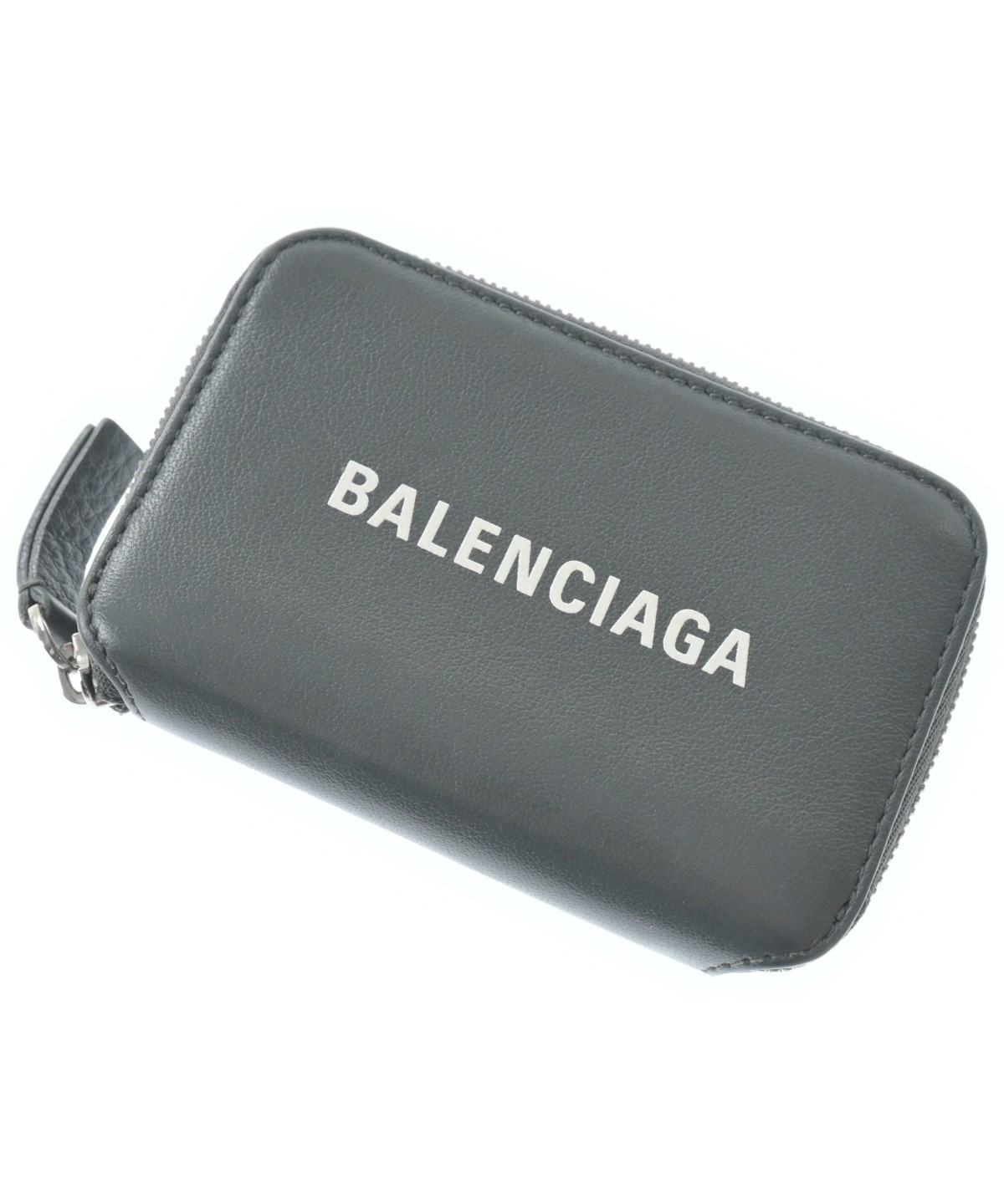 BALENCIAGA バレンシアガ 財布・ケース  グレー 【古着】【中古】【送料無料】 中古・古着通販】BALENCIAGA (バレンシアガ) CRASH 2つ折り財布