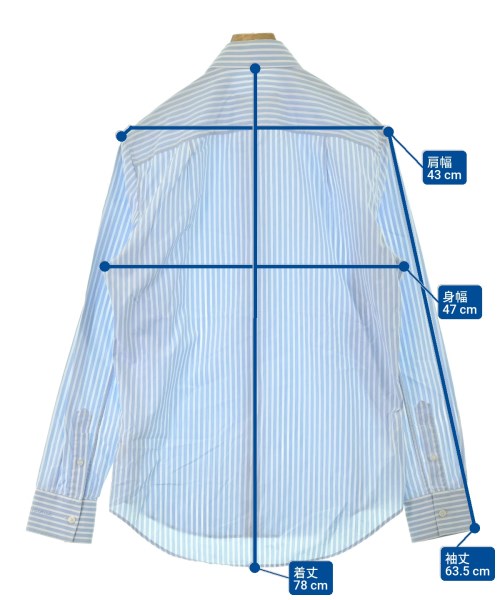 BALENCIAGA（バレンシアガ）カジュアルシャツ 青 サイズ:39(M位) メンズ/2200666870018