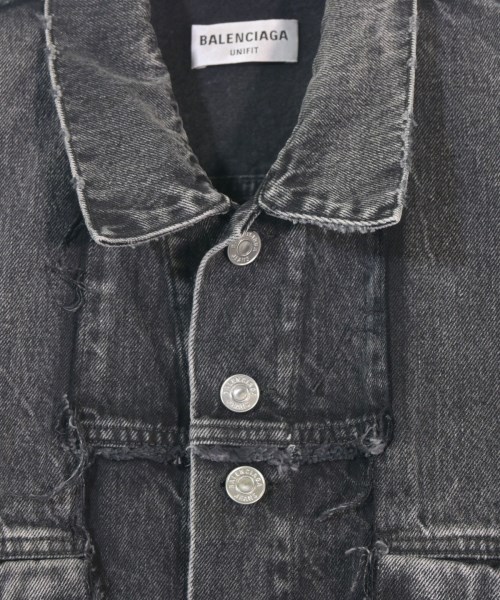 BALENCIAGA（バレンシアガ）デニムジャケット グレー サイズ:L メンズ/2200665687068