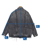 BALENCIAGA（バレンシアガ）デニムジャケット グレー サイズ:L メンズ/2200665687068
