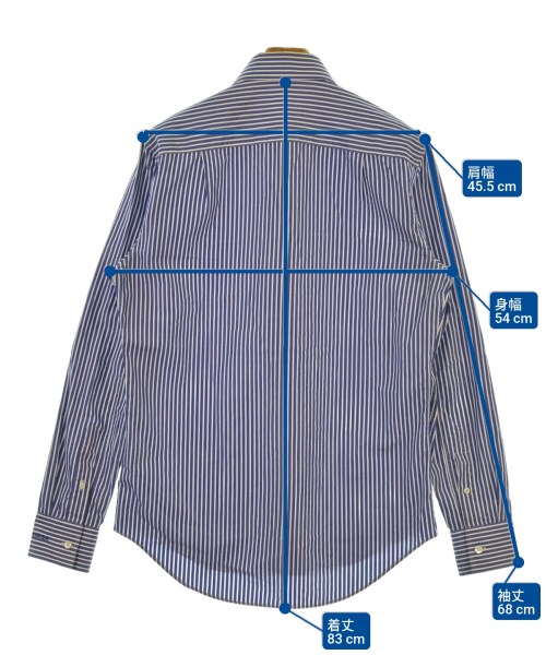 BALENCIAGA（バレンシアガ）カジュアルシャツ 青 サイズ:38(S位) メンズ/2200669716023