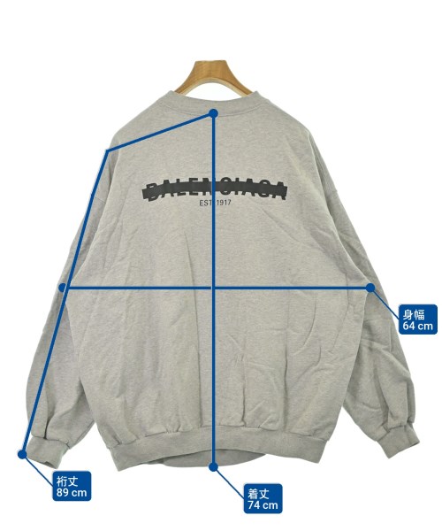 BALENCIAGA（バレンシアガ）スウェット グレー サイズ:L メンズ/2200671919184