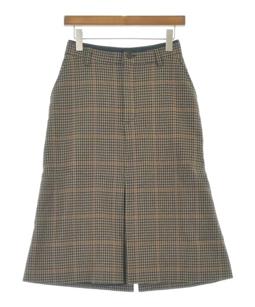 BALENCIAGA(バレンシアガ)ひざ丈スカート 茶 サイズ:34(XXS位)/2200672108020