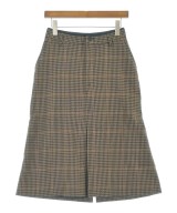 BALENCIAGA（バレンシアガ）ひざ丈スカート 茶 サイズ:34(XXS位) レディース/2200672108020