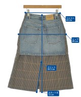 BALENCIAGA（バレンシアガ）ひざ丈スカート 茶 サイズ:34(XXS位) レディース/2200672108020