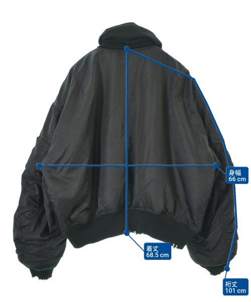 BALENCIAGA（バレンシアガ）ミリタリーブルゾン 黒 サイズ:XS メンズ/2200672408014