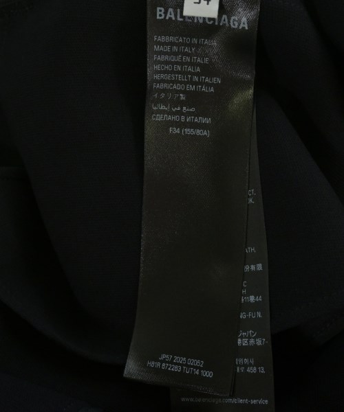BALENCIAGA（バレンシアガ）シャツワンピース 黒 サイズ:34(XS位) レディース/2200730471035