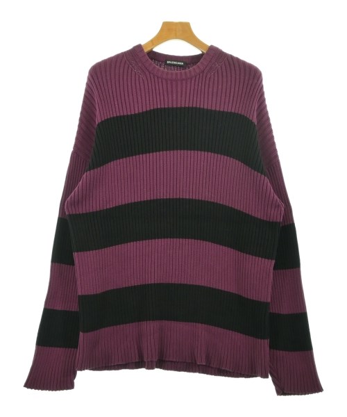 BALENCIAGA（バレンシアガ）ニット・セーター 紫 サイズ:XS メンズ/2200731088010