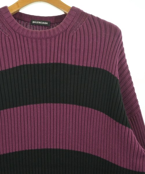 BALENCIAGA（バレンシアガ）ニット・セーター 紫 サイズ:XS メンズ/2200731088010
