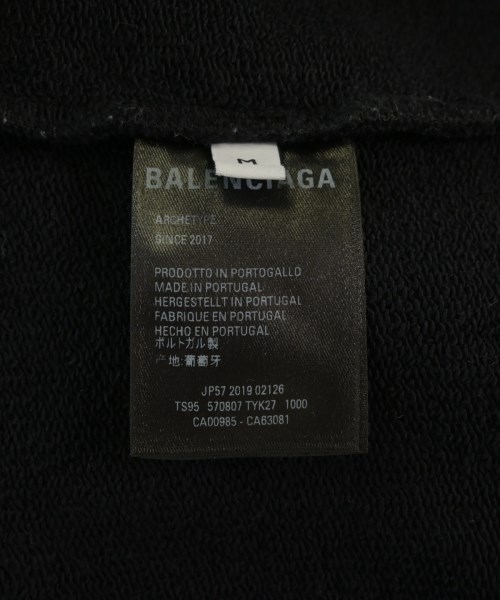 BALENCIAGA（バレンシアガ）スウェット 黒 サイズ:M メンズ/2200731474028