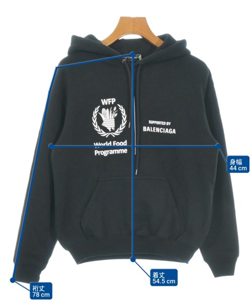BALENCIAGA（バレンシアガ）パーカー 黒 サイズ:XS レディース/2200731665037