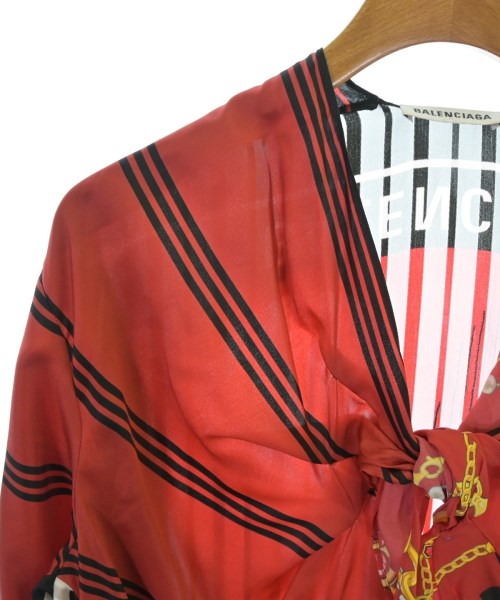 BALENCIAGA（バレンシアガ）ブラウス 赤 サイズ:34(XXS位) レディース/2200732489069