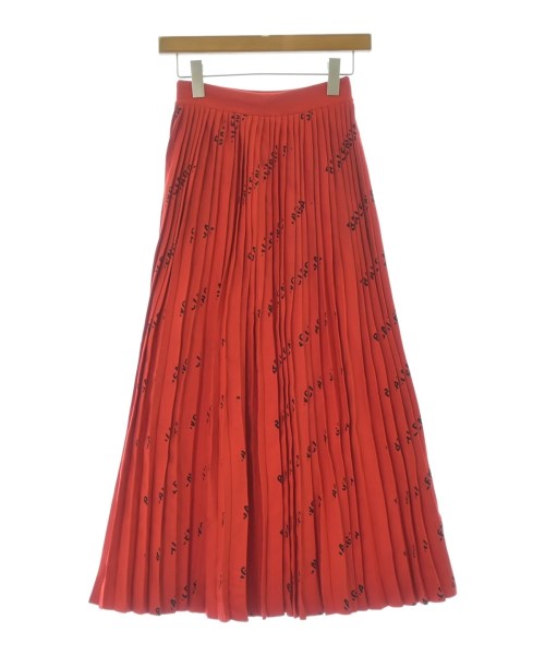 BALENCIAGA（バレンシアガ）ロング・マキシ丈スカート 赤 サイズ:XS レディース/2200732489076