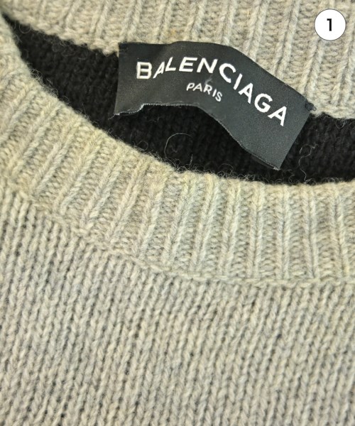 BALENCIAGA（バレンシアガ）ニット・セーター グレー サイズ:M メンズ/2200732971052