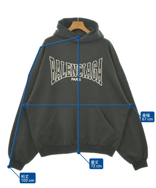 BALENCIAGA（バレンシアガ）パーカー 黒 サイズ:XS メンズ/2200721092027