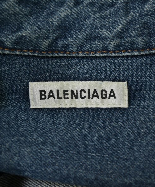 BALENCIAGA（バレンシアガ）シャツワンピース 青 サイズ:34(XXS位) レディース/2200717684045