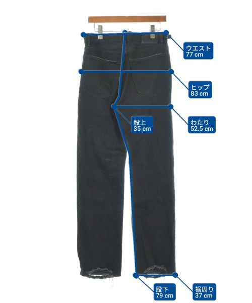 BALENCIAGA（バレンシアガ）デニムパンツ 黒 サイズ:XXS レディース/2200721825014