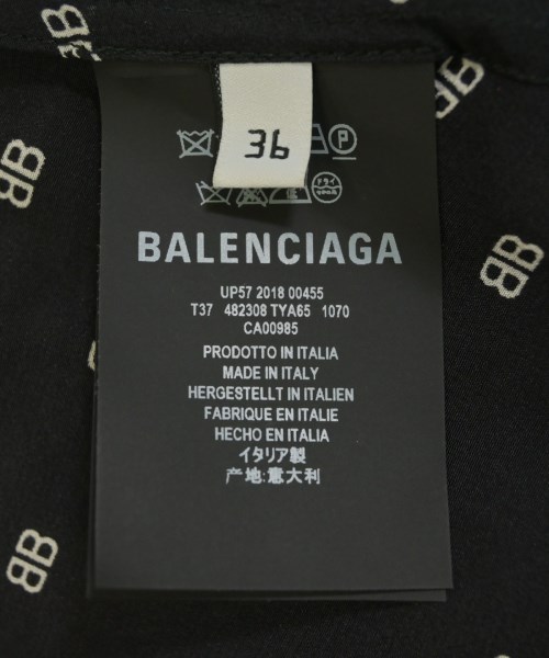 BALENCIAGA（バレンシアガ）ブラウス 黒 サイズ:36(S位) レディース/2200721398266