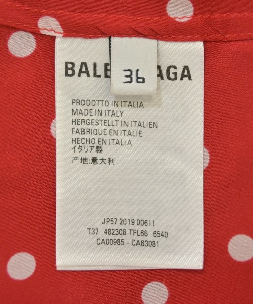 BALENCIAGA（バレンシアガ）ブラウス 赤 サイズ:36(XS位) レディース/2200721398273