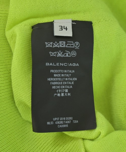BALENCIAGA（バレンシアガ）ニット・セーター 緑 サイズ:34(XXS位) レディース/2200721398297