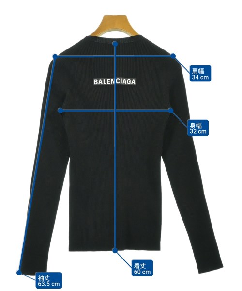 BALENCIAGA（バレンシアガ）ニット・セーター 黒 サイズ:38(S位) レディース/2200721398440