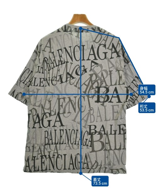 BALENCIAGA（バレンシアガ）Tシャツ・カットソー グレー サイズ:M メンズ/2200722988398